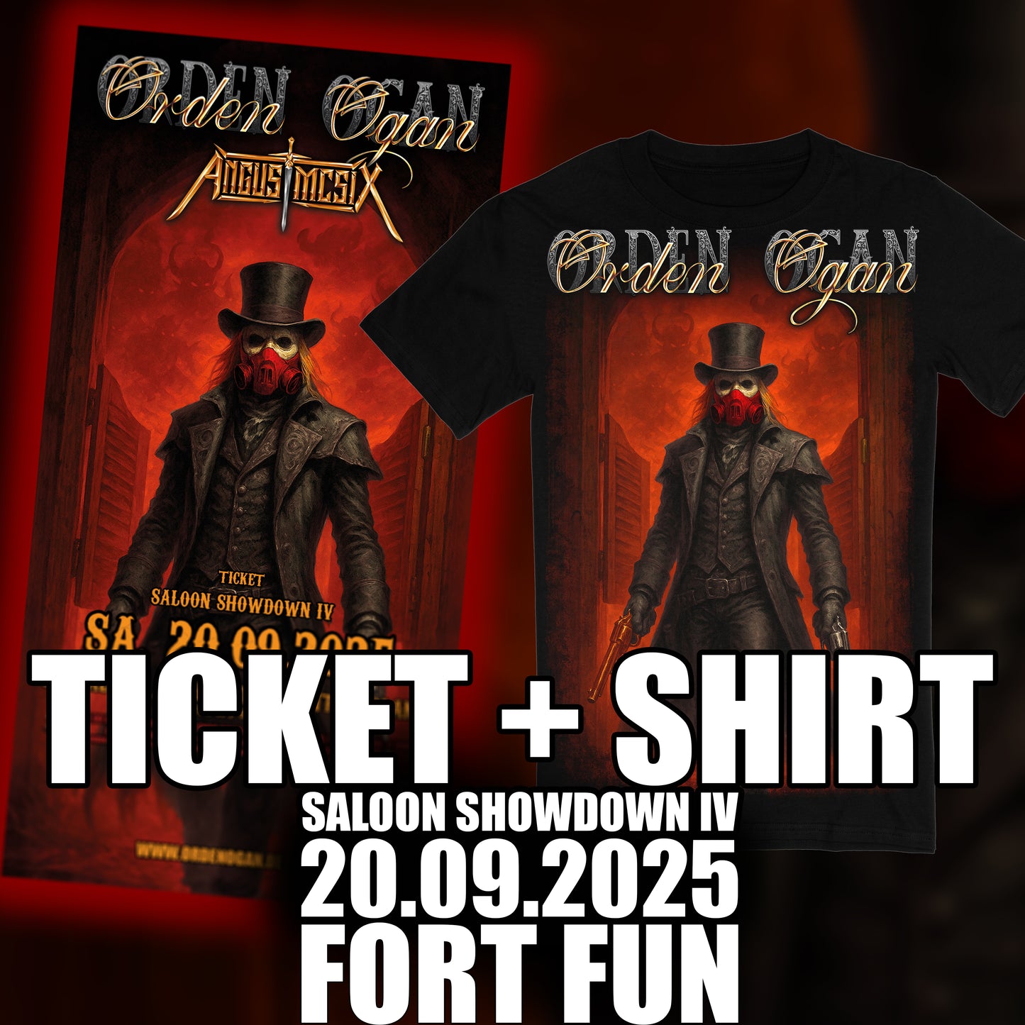 TICKET + SHIRT Bundle "SALOON SHOWDOWN" - 20.09.2025 - SALOON FORT FUN