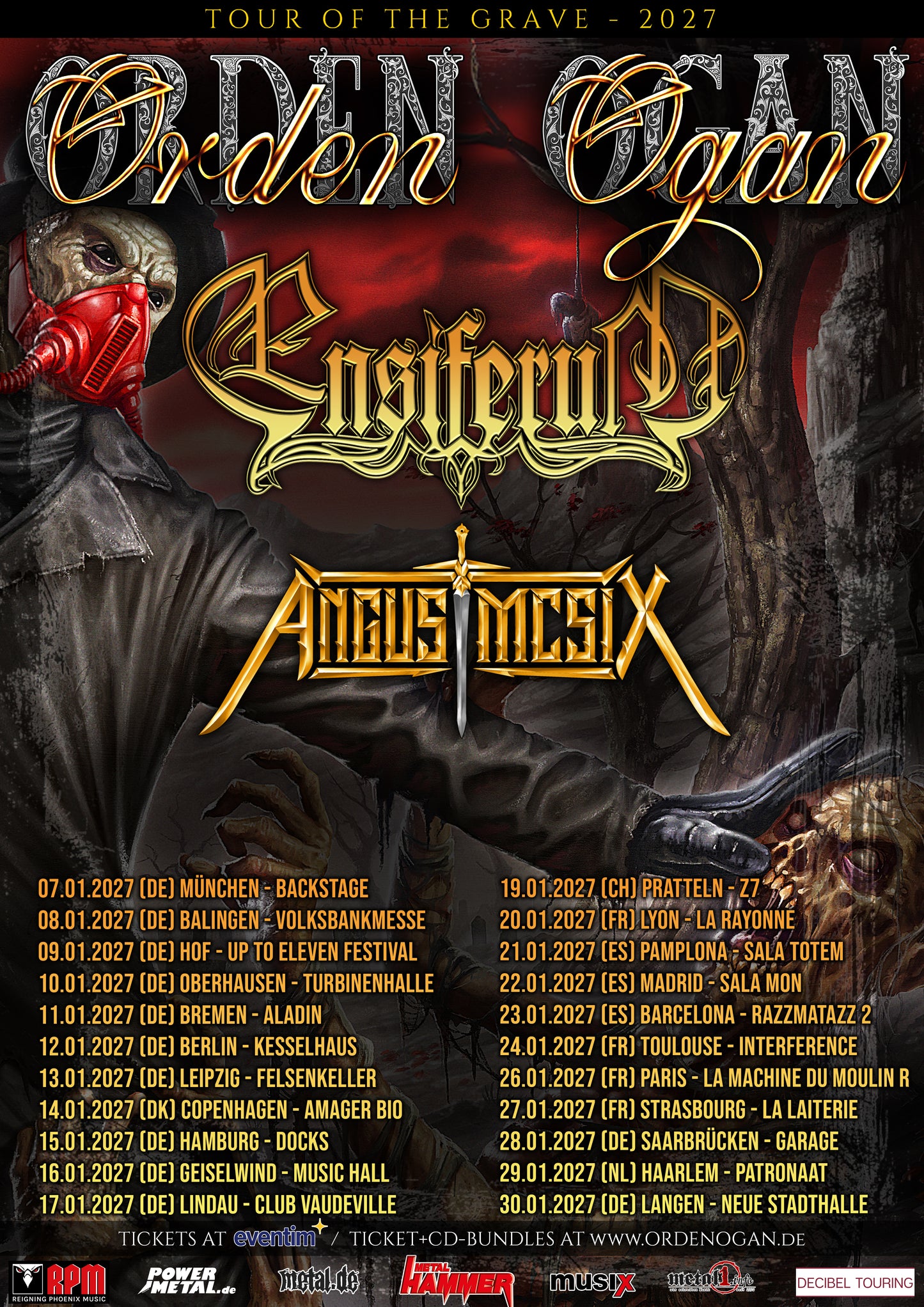 LORDS OF THE GRAVE TICKET + SIGNED CD BUNDLE