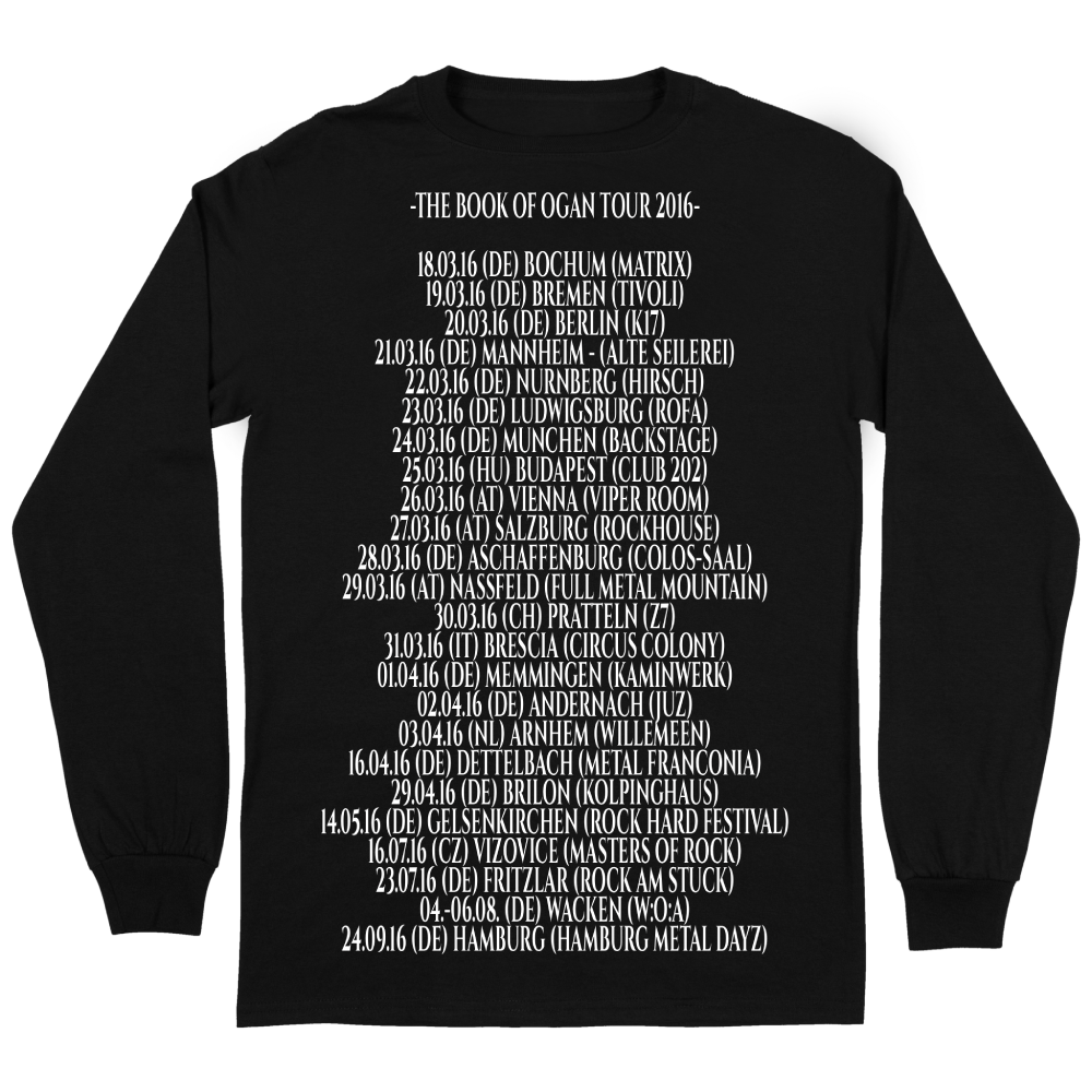 BOOK OF OGAN TOUR LONGSLEEVE