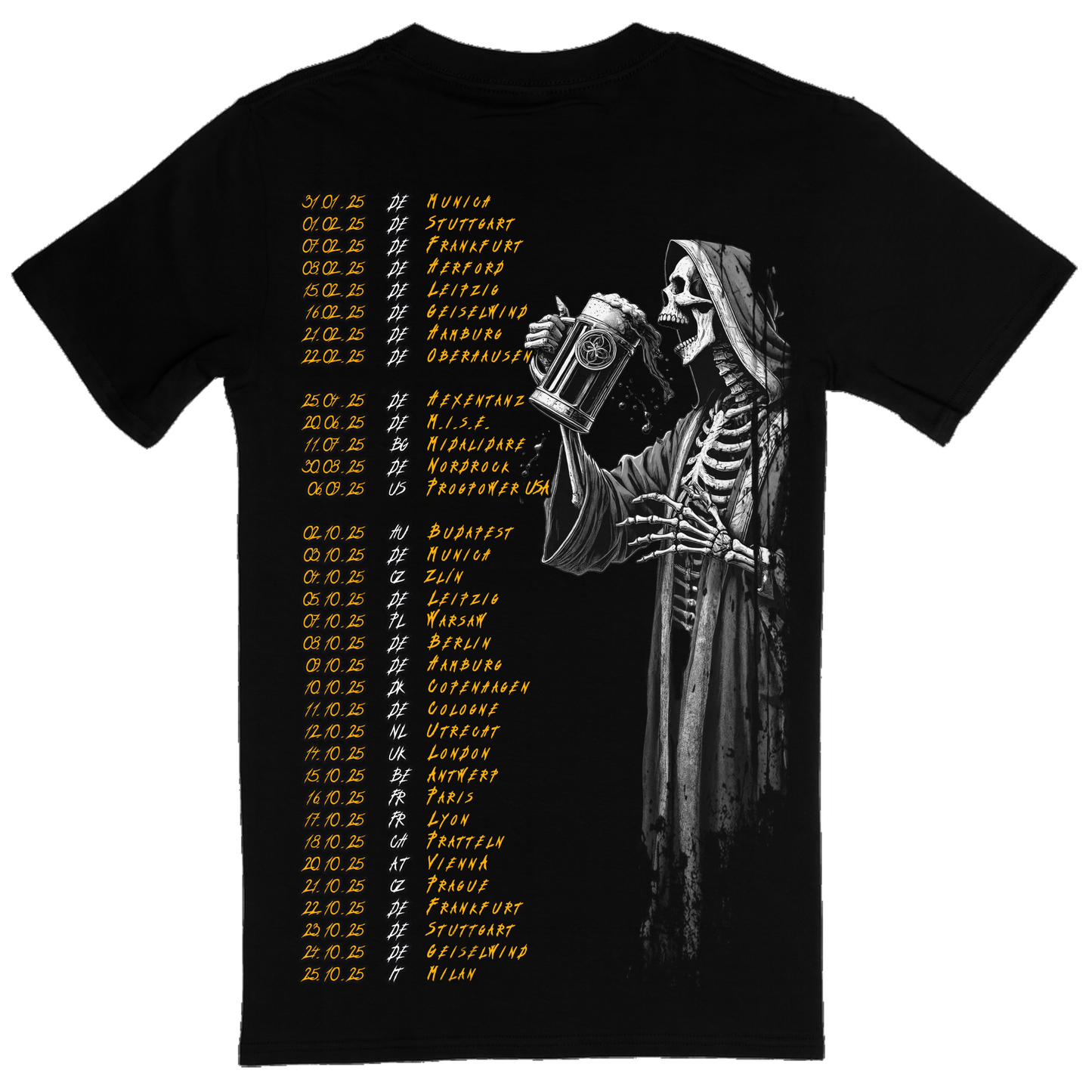 THE ORDER OF BEER TOUR T-SHIRT