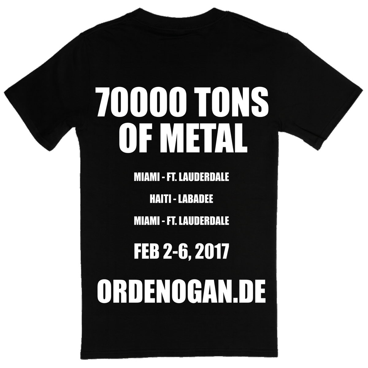 70K TONS OF METAL T-SHIRT