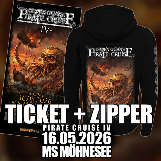 PIRATE CRUISE IV TICKET + ZIPPER BUNDLE
