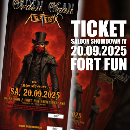 TICKET "SALOON SHOWDOWN" - 20.09.2025 - SALOON FORT FUN